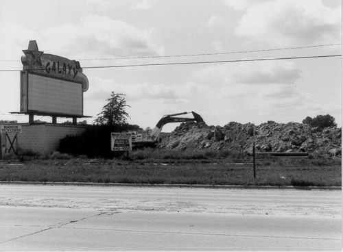 Galaxy Drive-In Theatre - Demolition Begins - Photo From Scott Biggs (newer photo)